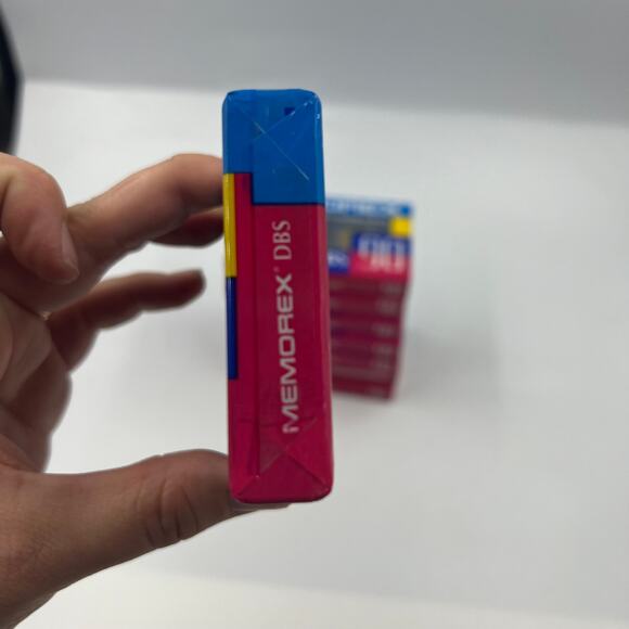 NOS Memorex DBS 90 Cassette Tapes SEALED Type 1 Normal Bias 8 Blank Tapes - Picture 6 of 9